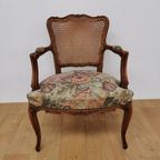 Brocante Vintage Franse Louis Xv Stoeltje, Fauteuil. 904 thumbnail 4