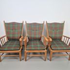 Vintage Scandinavische Beuk Fauteuil Mid Century ‘60 Japandi thumbnail 4