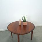 Vintage Design Uitschuifbare Palissander Lübke Ronde Tafel thumbnail 11