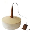 Vintage Plafondlamp Teakhout, Jaren '50/'60 thumbnail 3