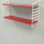 Modulair Wandrekje Met Rode Planken 71235 thumbnail 3