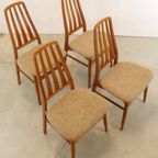 Set 4 Vamdrup Stoelen Eetkamerstoelen Vintage Deens thumbnail 6