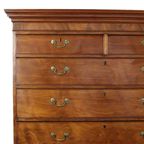 Antieke Houten Kast Tallboy Chest On Chest George Iii 19de Eeuw thumbnail 13