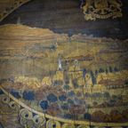 Drielandenpunt Vaals Antieke Bijzettafel – Ingelegd Hout thumbnail 12