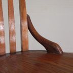 Eiken Bureaustoel, Atelierstoel, In Hoogte Verstelbaar, Jaren 30 thumbnail 17