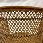 Vintage Boho/Bohemian Rieten Stoel Fauteuil thumbnail 14