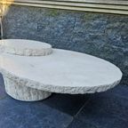 Maitland Smith Designer Salontafel Van Mactan Stone En Travertin thumbnail 7