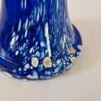 Mondgeblazen Vintage Blauwe Vaas Murano Stijl thumbnail 6