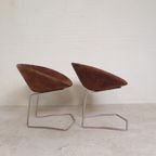 Set Van 2 Designstoelen In De Stijl Van Artifort, Leolux, Pierre Paulin thumbnail 11