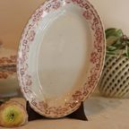 Ovale Schaal, Terre De Fer Moulin Des Loups, Athene Model, Rood thumbnail 4