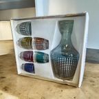 Vintage Glazen Mini Glaasjes Met Karaf In Doos thumbnail 2