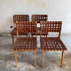 Mid Century Jens Risom Knoll Side Dining Room Chairs Model 666( 4/Pcs=Set) thumbnail 10