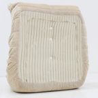 Vintage Togo Ligne Roset Fauteuil Velours Beige thumbnail 3