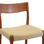 Set 4 Deense Vintage Eetkamerstoelen Stoelen thumbnail 8