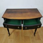 Antiek Vintage Mahonie Houten Sidetable, Bijzettafel 606 thumbnail 6