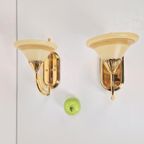 2 Art Nouveau Messing Bejorama Sl Lighting Wandlamp Regency thumbnail 6