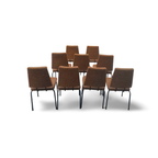 Mid-Century Beige, Bronskleurig Eetkamerstoel thumbnail 6