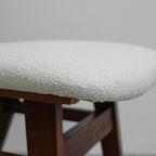 4X Vintage Eetkamerstoelen - Jaren '60, Wit, Crème | 01128 thumbnail 10