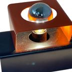 Cube Shaped - Double Bulbs - Vintage / Space Age Design Wall Mounted Lamp - Orange thumbnail 8