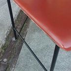 Set Van 4 Vintage Postmodern Leren Eetkamerstoelen thumbnail 4