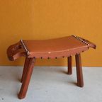 Vintage Hairpinlegs Krukje, Kruk Met Nieuwe Stoffering thumbnail 18