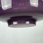 Purple Opaline Glass Pendant Light Kreta Holmegaard By Jacob Bang, 1960 thumbnail 11