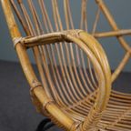 Rotan Fauteuil Met Armleuningen, Dutch Design, 1960 thumbnail 9