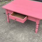 Antiek Roze Tafeltje Salontafel Bijzettafel Brocante thumbnail 7