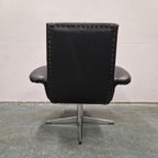 Goldsiegel Vintage Draaifauteuil Zwarte Draaistoel Jare 60 thumbnail 7
