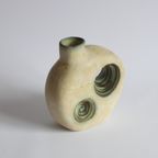 Space Age Ceramic Vase With Holes By Nikos Dazelidis, Athens 1960S thumbnail 4