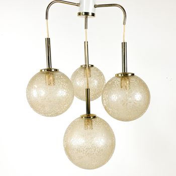 Vintage 4 Punts Hanglamp Doria Leuchten
