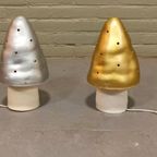 Vintage Heico Mushroom Lamp, Zilver thumbnail 5