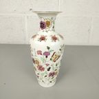 Vintage Zsolnay Vaas Met Vlinders & Bloemen thumbnail 10