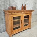 Antieke Vitrinekast Dressoir Landelijk Grenen 133X101 Cm thumbnail 2