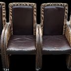 Eetkamerset Eettafelset 6 Stoelen En Eettafel Eikenhout En Riet Rotan Lloyd Loom thumbnail 9
