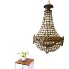 Vintage Kristal Glas Lamp Hanglamp Plafondlamp Kroonluchter thumbnail 2