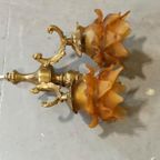 Set Van 2 Antieke Frans Louis Xv Stijl Wandlampen thumbnail 17