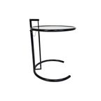 Design Side Table - Eileen Gray Stijl - Metaal - Glas - 80S thumbnail 5