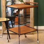 Mid-Century Teak Serveerwagen thumbnail 6