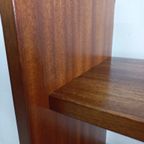 Jaren 50/60 Scandinavisch Wandmeubel Wandrek (teak-grenen-fineer) thumbnail 5