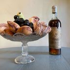Vintage Glazen Schaal Op Voet Tazza Koekjesschaal Frans thumbnail 3