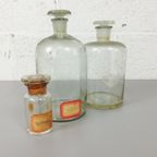 3 Grote Glazen Apotheekflessen thumbnail 3