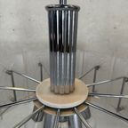 Vintage 1970’s Pendant Lamp – Glass/chroom thumbnail 11