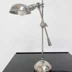Zilverkleurige Vintage Bocx Tafellamp, 1980’S thumbnail 3