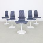 6x Vintage Eetkamerstoel Tulpvoet Tulip Chair 1970 thumbnail 4