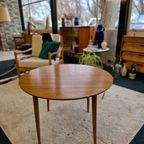 Vintage Coffee Table Rond Notenhout Opal Design thumbnail 5