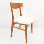 4 Vintage Deense Farstrup Stoelen Nieuw Gestoffeerd Pluche thumbnail 9