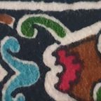 Groot Mid Century Pluche / Velvet Wandkleed Wolven Jacht thumbnail 8