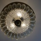 Vintage Glass And Aluminium Hanging Lamp - 1960S thumbnail 7