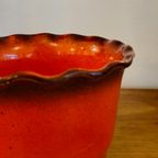 Vintage Bloempot Bloempotje Potje Oranje Jaren 70 thumbnail 2